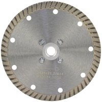 Алмазный диск с фланцем 125*М14*10мм Turbo Strong СТД-18600125